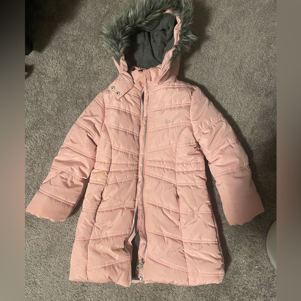 Girls Hooded Puffer Jacket size 5 coat